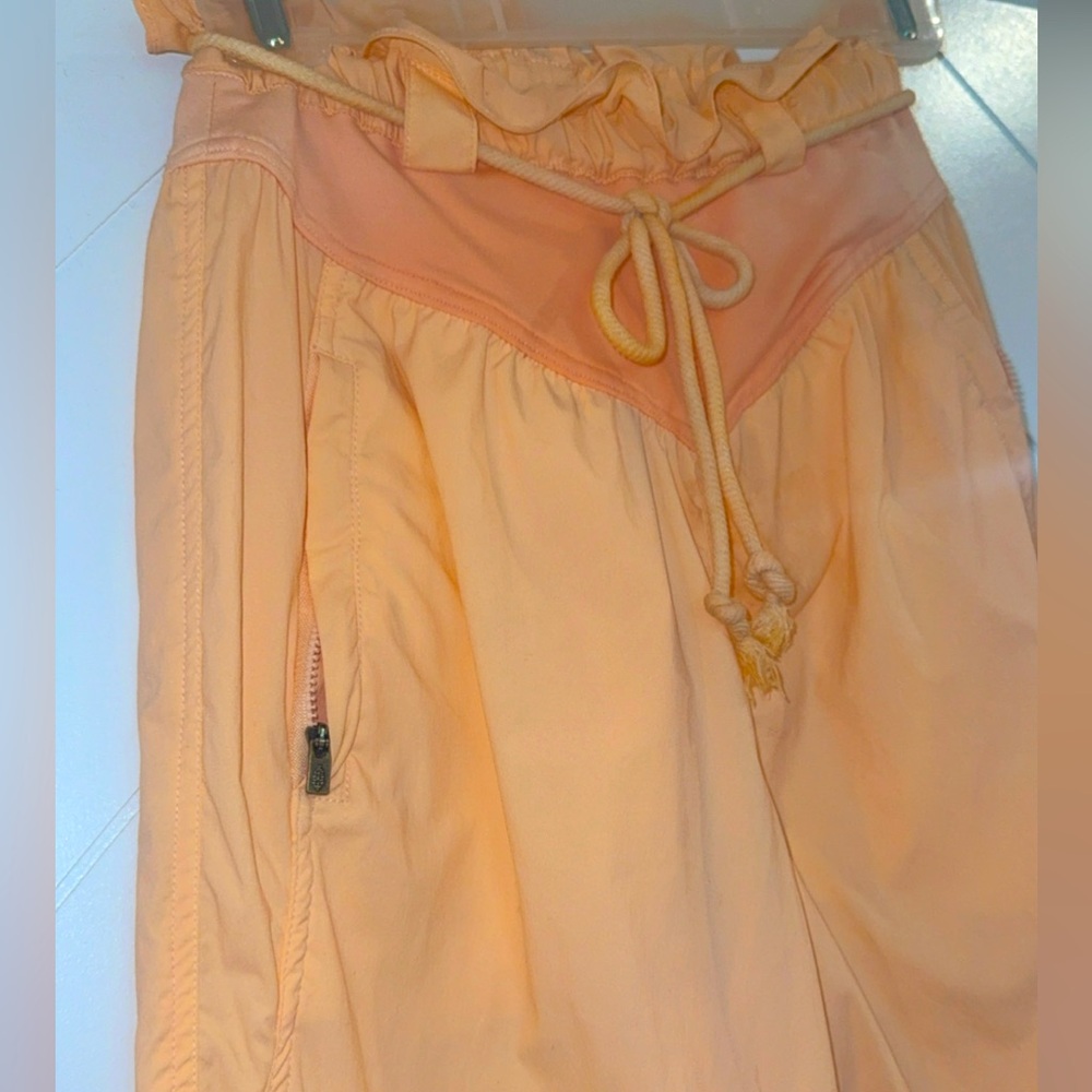 Free People Movement Free Climb Trekker Harem joggers coral peach snap ankles XS - Picture 5 of 11